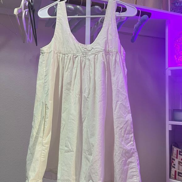 Zara White Sleeveless Mini Dress - Picture 2 of 3